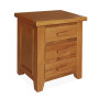 SHER-10 3 DRAWER BEDSIDE CABINET CLOSED-W1