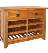 SHER-30 DOUBLE WINE RACK 2 DRAWER CLOSED -M1