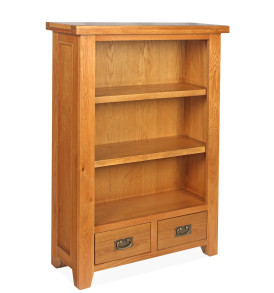 SHER-74 BOOKCASE 1,2M WITH 2 DRAWERS CLOSED-M1