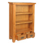 SHER-74 BOOKCASE 1,2M WITH 2 DRAWERS OPEN-M2