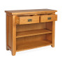 SHER-75 BOOKCASE 0.91M WITH 2 DRAWERS OPEN-M2