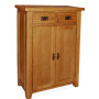 SHER-83 SHOE CABINET WITH 2 DRAWERS CLOSED -M1